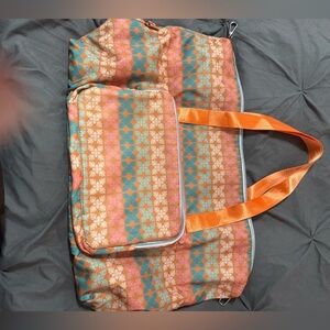 Hawaiian quilt pattern foldable bag